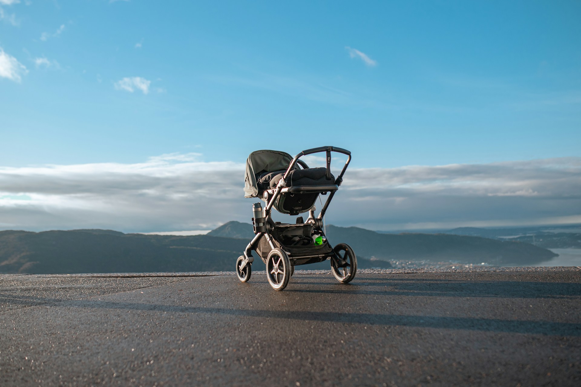 Poussette combinée double Easy-Twin Baby Monsters (couleur taupe)